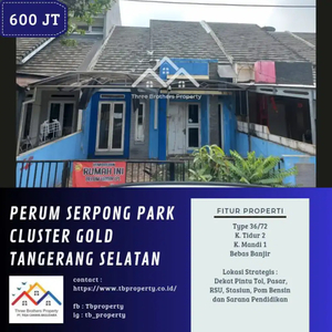 Jual aset bank Serpong Park cluster gold