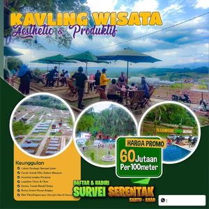 jual tanah kavling wisata murah view pemandangan