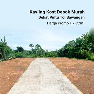 Kavling Depok Murah Lokasi Strategis Dekat Tol Sawangan