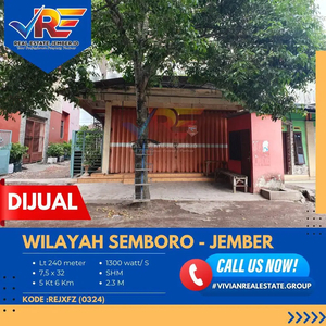 RUMAH DI SEMBORO JEMBER DI WILAYAH USAHA