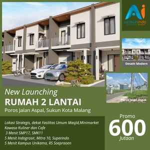 RUMAH MODERN 2 LANTAI SUKUN KOTA MALANG