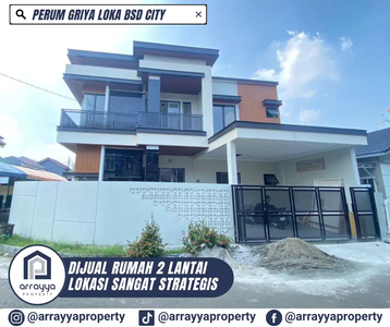 Rumah Modern Minimalis 2 Lantai Hook Di Griya Loka BSD -HRB112.