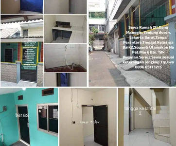 Sewa 1 Rmh klg baik Gg. Manggis,Tanjung Duren,JakBar.Rp15jt/6bln.