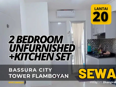 Sewa 2 Bedroom Ada Kitchen Set Bassura City