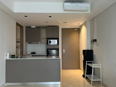 sewa apartemen gold coast PIK 2 KAMAR TIDUR lantai rendah semi furnish