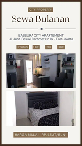 Sewa Bulanan mulai 5JTan Unit Furnished di Bassura City - B056