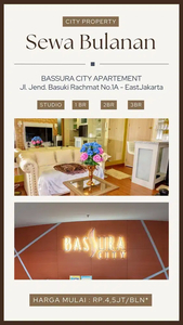 Sewa Bulanan mulai 5JTan Unit Furnished di Bassura City - B057