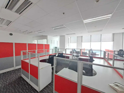 Sewa Kantor Full Furnish Exclusive 311 m2 di Palma Tower Hrg All in