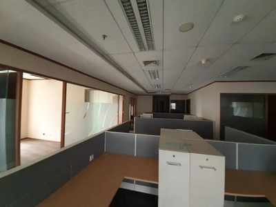 Sewa Kantor Semi Furnish 448 m2 di Equity Tower SCBD, Hrg Terjangkau