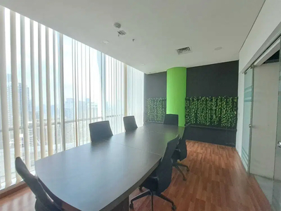 Sewa Kantor Siap Huni di AXA Tower 192 m2, Hrg Nego Akses Prime