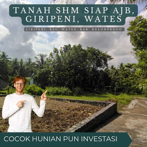 Tanah Jogja Barat, SHM Pekarangan 187