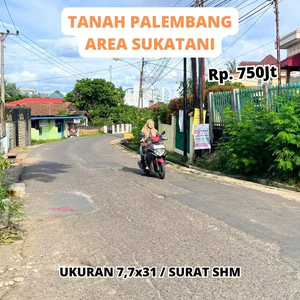 Tanah Pinggir Jalan Mangkunegara Sukatani Palembang