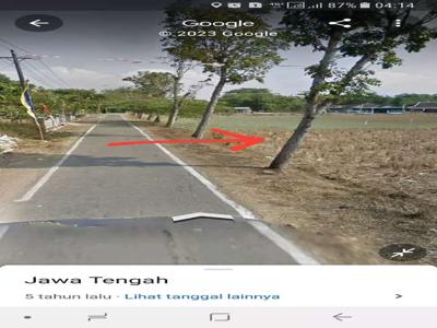 Di jual tanah u/ perumahan, 1.05 hektar ld 189 m parangjoro sukoharjo