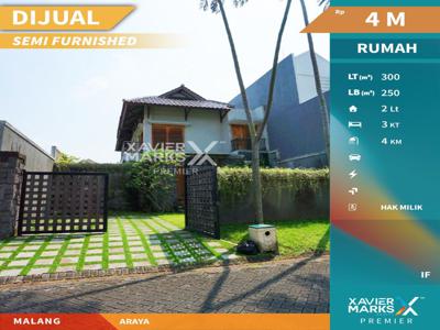 Dijual Rumah Mewah Rasa VIlla Bali, Swimming Pool di Araya Golf Malang