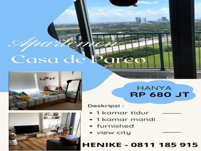 Jual Rugi Apartemen Casa De Parco 1 BR BSD Tangerang