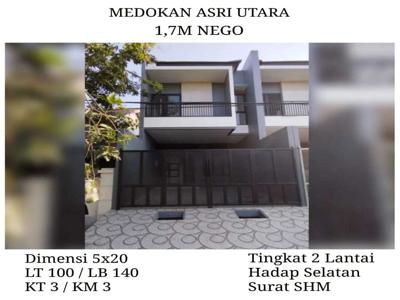 Jual Rumah Medokan Asri Utara Surabaya dkt Rungkut Bebas Banjir Nego