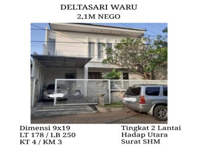 Rumah Deltasari Waru Sidoarjo dkt Juanda Surabaya Bebas Banjir Nego