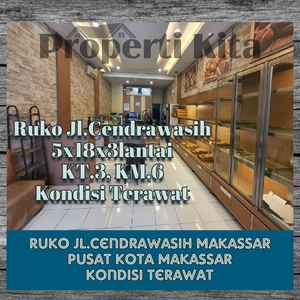 Dijual ruko jalan cendrawasih pusat kota Makassar