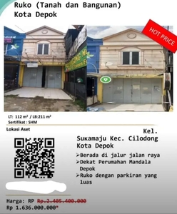 Dijual Ruko Sukamaju Cilodong Depok