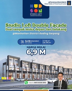 Hudson Ruko Studio Loft 3,5 Lantai di Gading Serpong