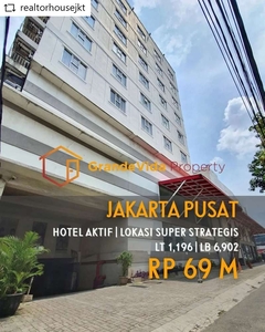 JAKARTA PUSAT - HOTEL BINTANG 3, AKTIF BERJALAN, PINGGIR JALAN RAYA