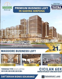 MAGGIORE BUSINESS LOFT PREMIUM BUSINESS LOFT IN GADING SERPONG 20man