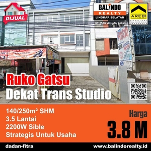 Ruko 3 lantai strategis dekat trans studio Bandung