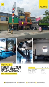 Ruko 4 Lantai, strategis, Jl. TImoho, Dalam Kota, Ramai