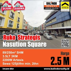 Ruko Nasution Square, dekat RS Hermina