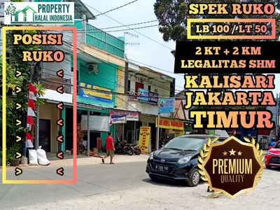 Ruko Strategis Kalisari Jakarta Timur Depan Alfamidi - Akses 2 Mobil
