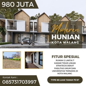 Dijual Rumah 2 Lantai Kondisi Baru Harga Termurah - Malang Kota