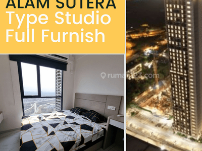 Sky House Alam Sutera 1 Br, Full Furnish, City View