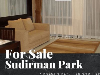 Dijual Apartment Sudirman Park 3br Full Furnished Low Floor