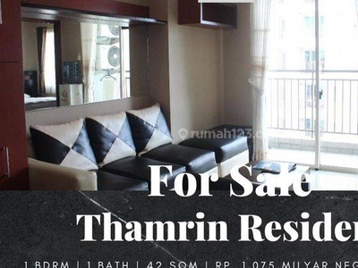 Dijual Apartment Thamrin Residence Type L Full Furnished 1br Mid Floor