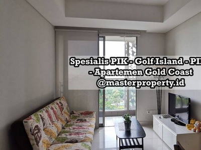 Disewakan Apartemen Gold Coast PIK 3BR, Furnished, Sea View, Siap Huni