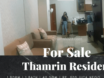 Jual Apartemen Thamrin Residence 1 Bedroom Furnished Bagus