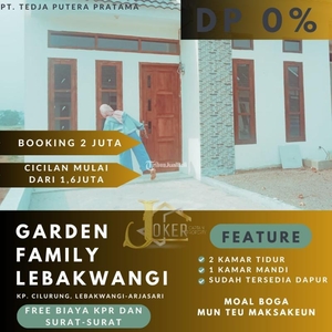 Jual Rumah Baru di Garden Family Lebakwangi Promo KPR DP 0 - Bandung