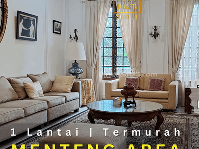 Rumah Menteng Termurah 55 Juta Per M2, Area Tenang, Taman Luas, Pool