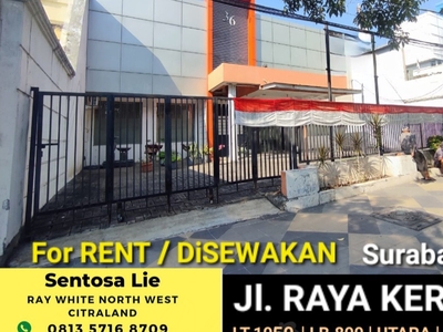 Disewakan 1050 m2 Rumah Usaha Nol Jalan Raya Kertajaya - Surabaya Timur - Cocok buat Segala Usaha, Parkiran Luas masuk +/- 8 Mobil