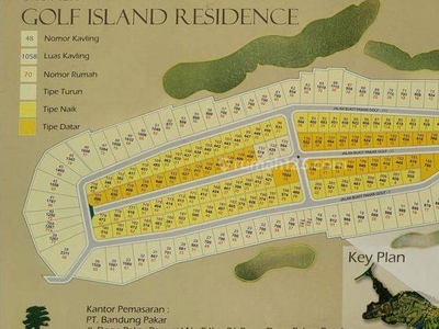 Kavling Hoek Golf Island Residence, Resort Dago Pakar