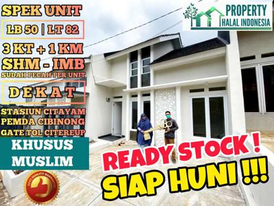 Jual Rumah Siap Huni Citayam - SHM IMB Pecah - Dekat Stasiun Citayam