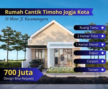 35 Meter Jl. Kusumanegara, Dekat Malioboro, Tanah & Rumah Siap Bangun