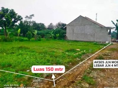 Di Juall Tanah Surat SHM Luas Ya : 150 mtr Akses mobil / Ciseeng Bogor