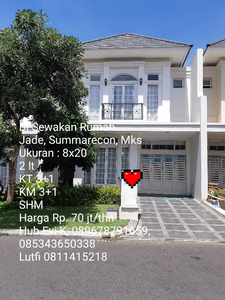 Di Sewakan Rumah type Jade, Summarecon