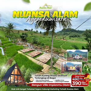 DIJUAL CEPAT TANAH KAVLING KEBUN VILLA - BERLEGALITAS AMAN