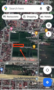 Dijual Cepat Tanah Sawah Zona Kuning Lokasi Pinggir dalam Ringroad