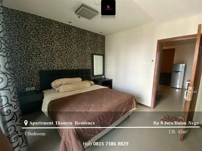 Disewakan Apartemen Thamrin Residence High Floor 1BR Furnished Tower A