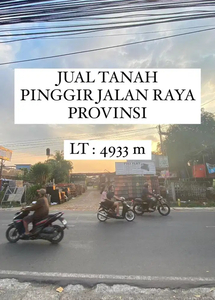 JUAL Tanah 4933 m Lokasi Pinggir Jalan Raya Provinsi