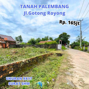 Jual Tanah Kapling Arah Sukawinatan Jl.Gotong Royong Palembang