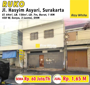 Ruko dijual sewa area Kauman Solo